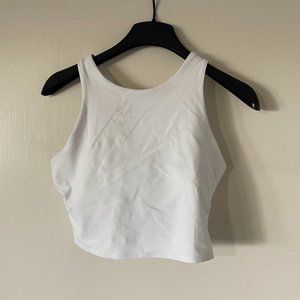 Athleta CONSCIOUS CROP BRA D-DD in White, Size M